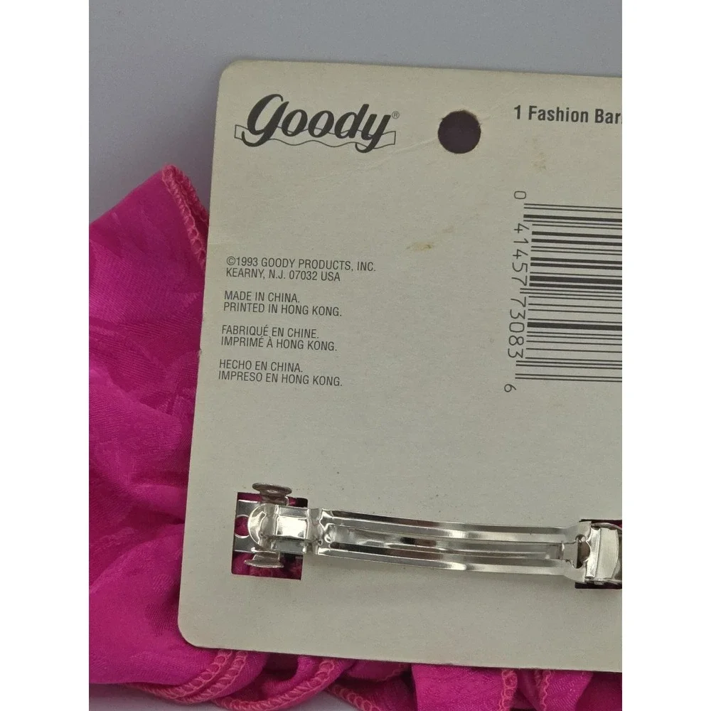 Vtg 1990's Hair Clip Bow‎ GOODY OVERSIZED Big Ruffle Bow NEW 8